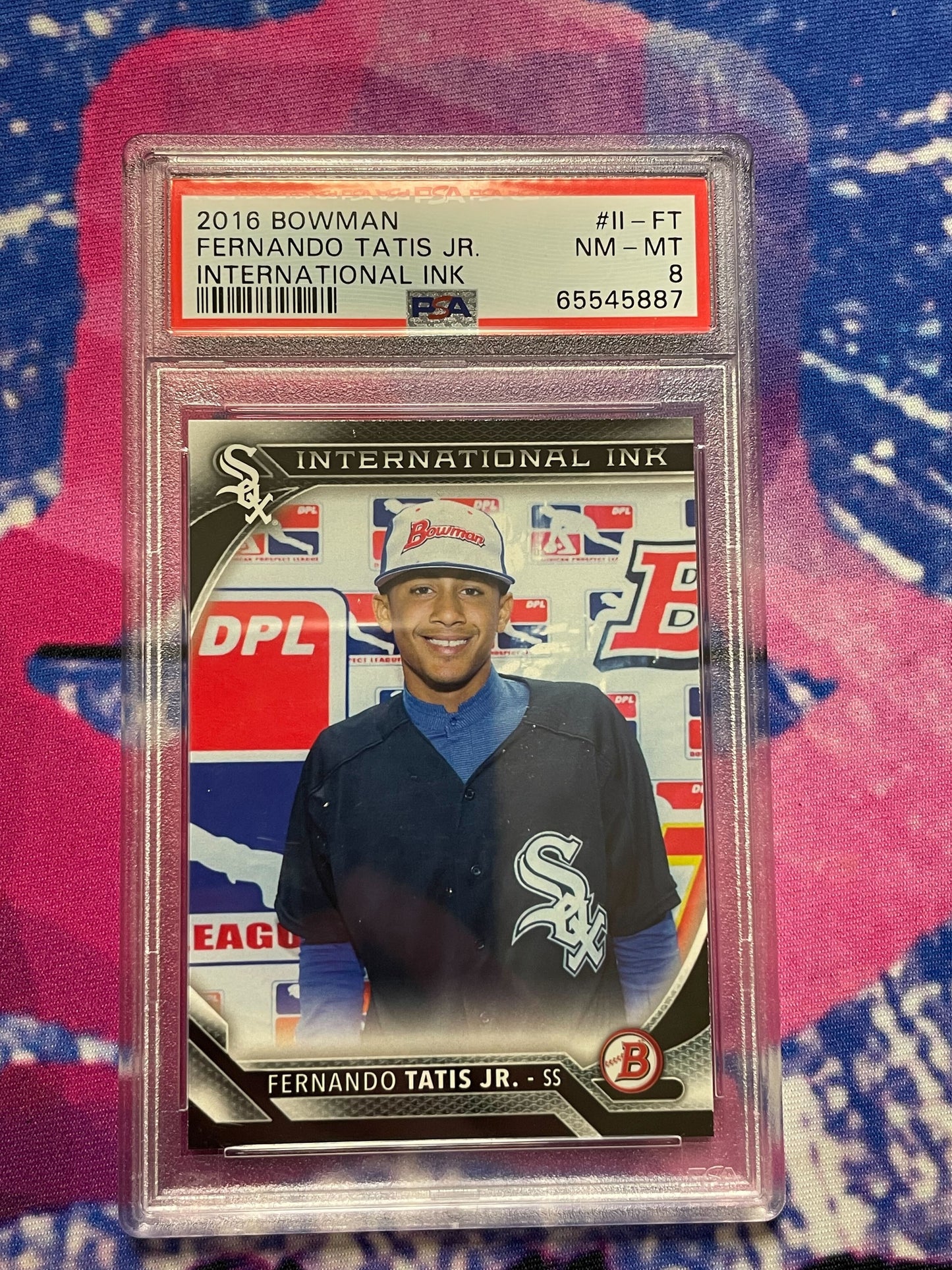 2016 Bowman Fernando Tatis Jr. Rookie International Ink PSA 8