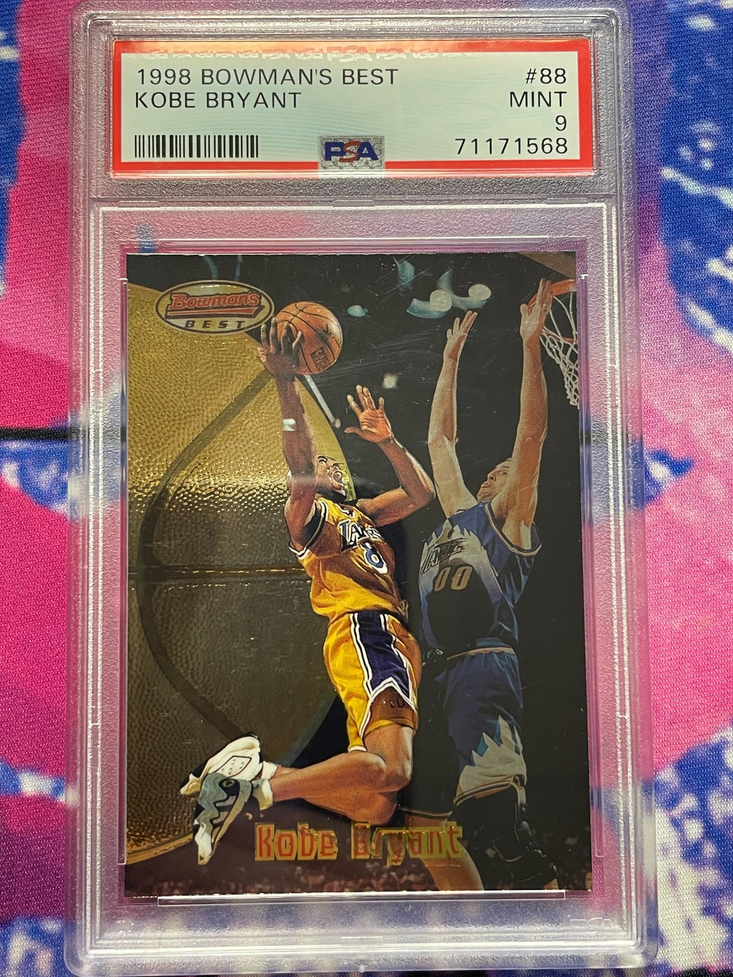 1998 Bowman's Best Kobe Bryant PSA 9