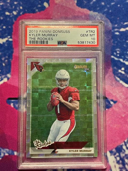 2019 Panini Donruss The Rookies Kyler Murray PSA 10