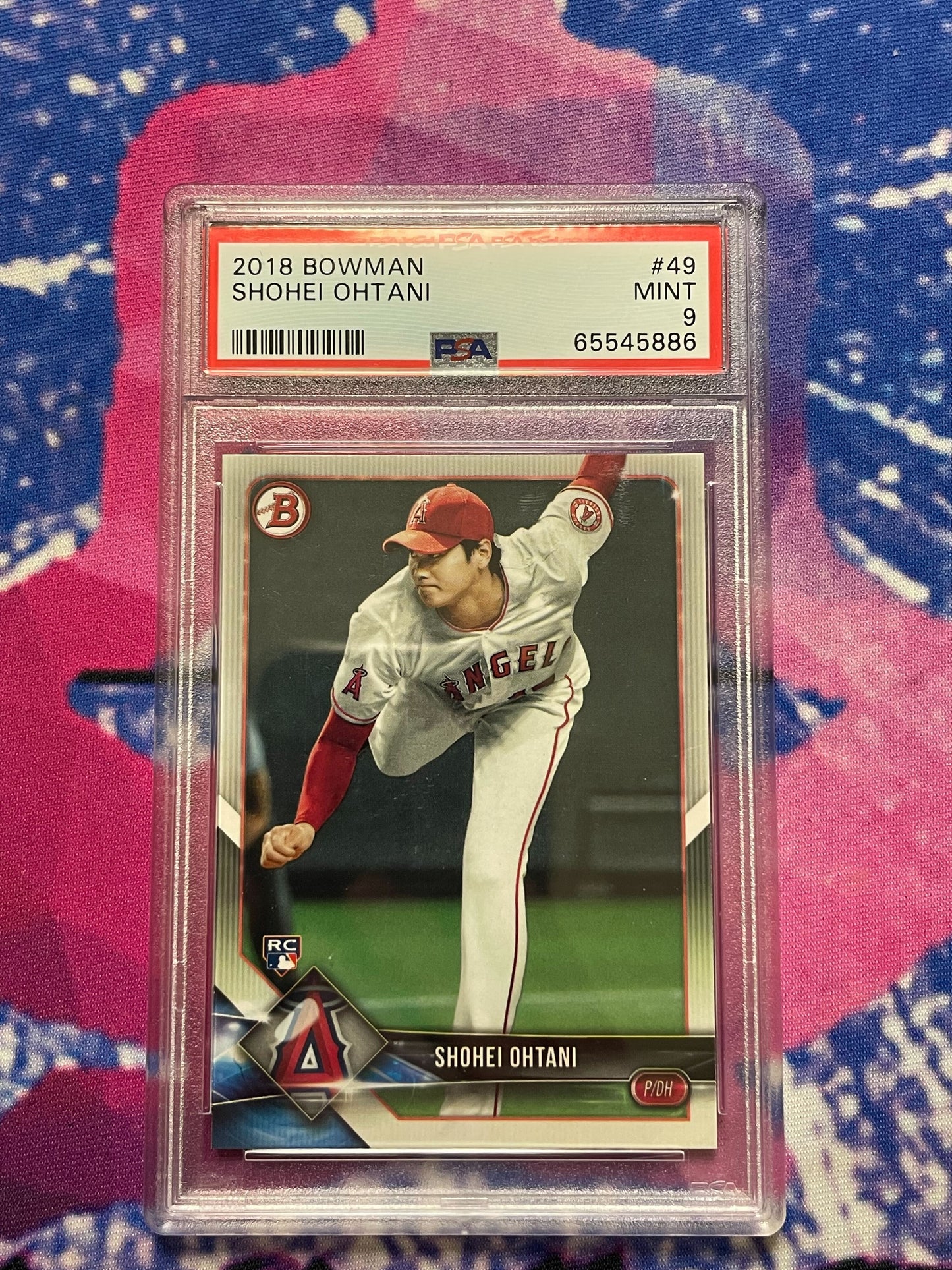 2018 Bowman Shohei Ohtani Rookie Card PSA 9