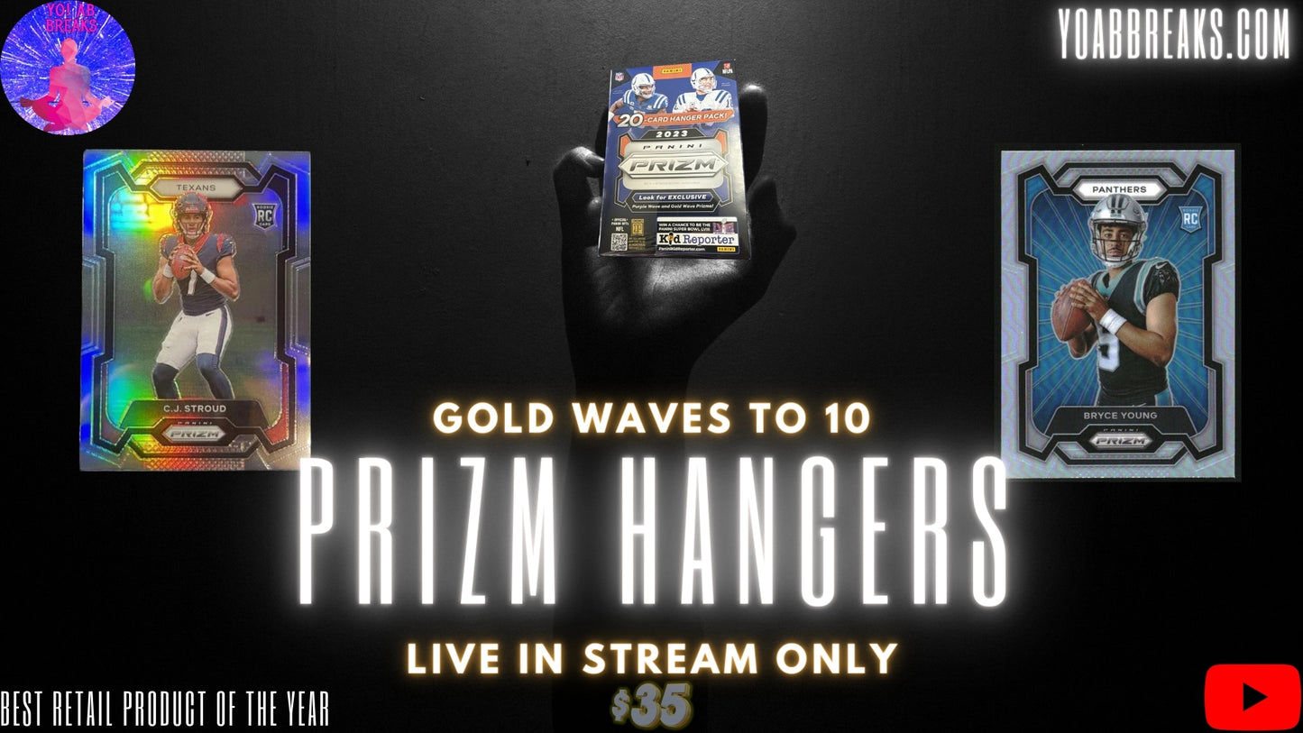 BREAK 017 10 PRIZM HANGERS DIVISION BREAK - GOLD WAVE /10 & PURPLE WAVE /99!